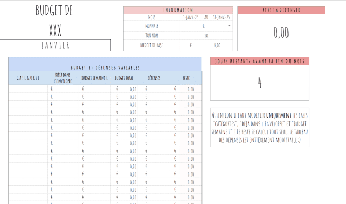 Suivi semaine par semaine en ligne 