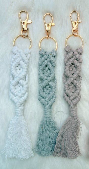 Porte clé en macramé